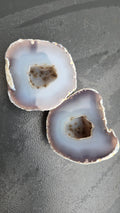 Agaat geode paar