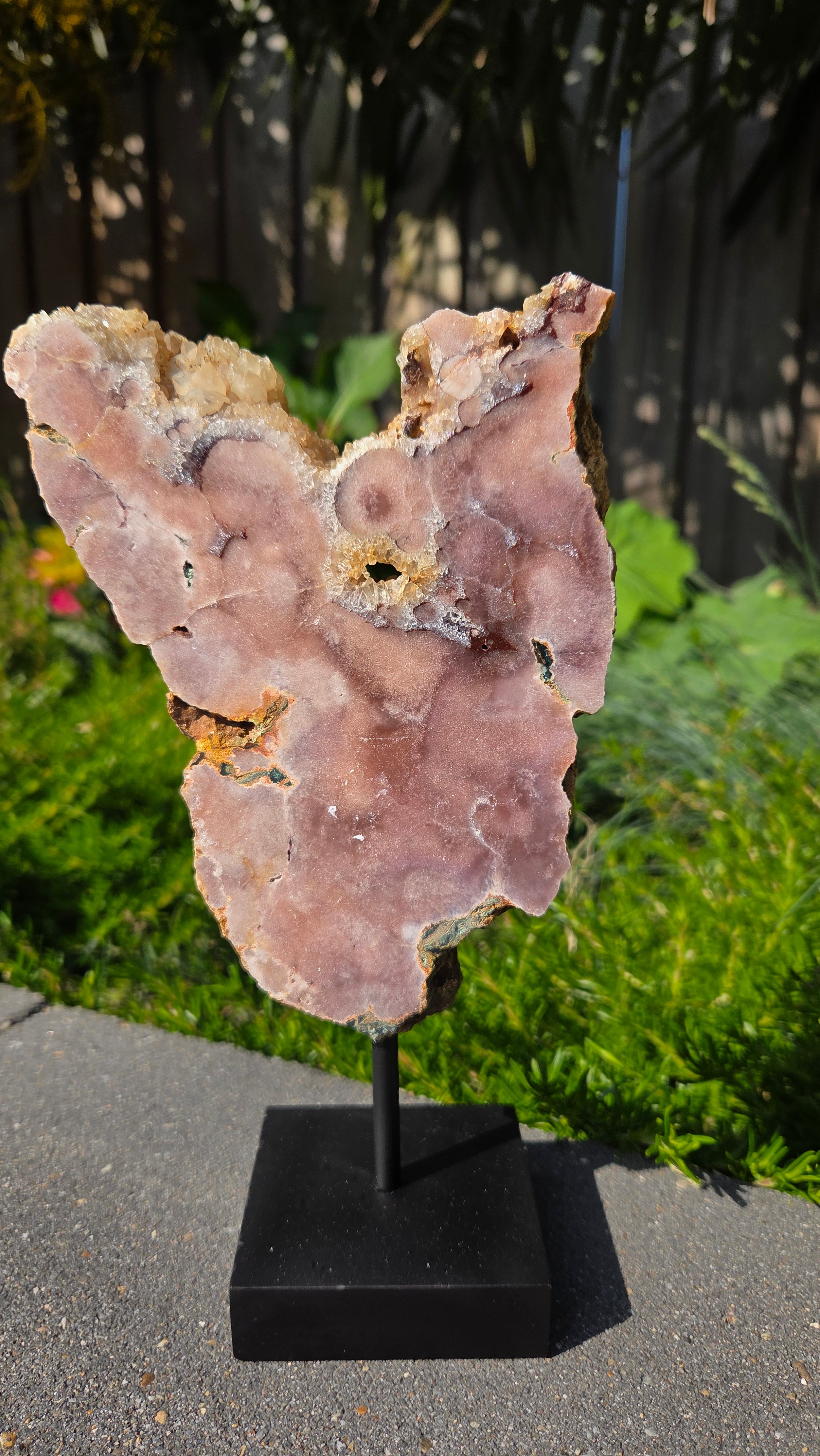 Roze amethist slab