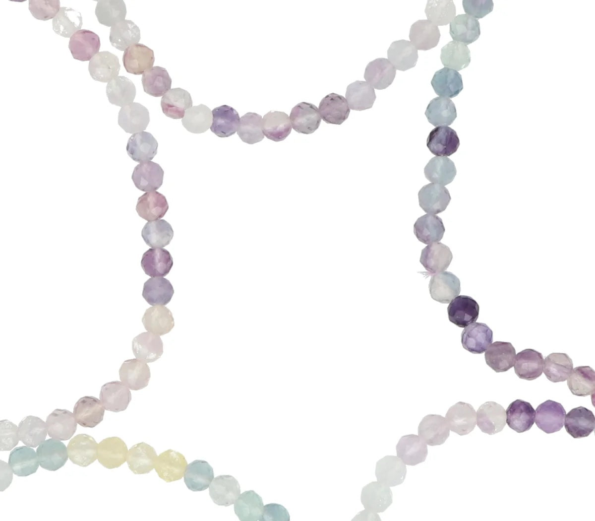 Fluoriet Facetarmband  4 mm