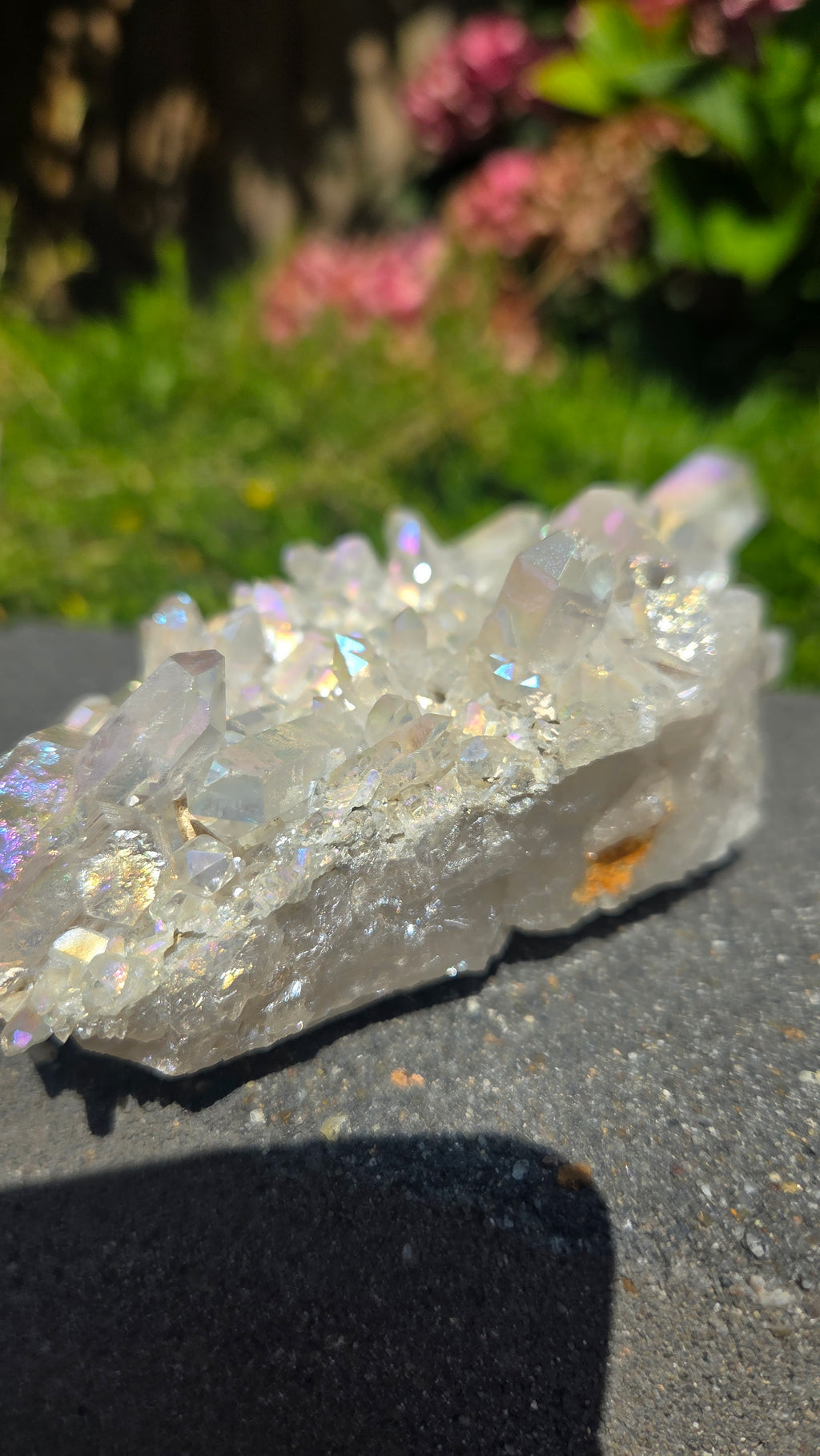 Bergkristal met aura