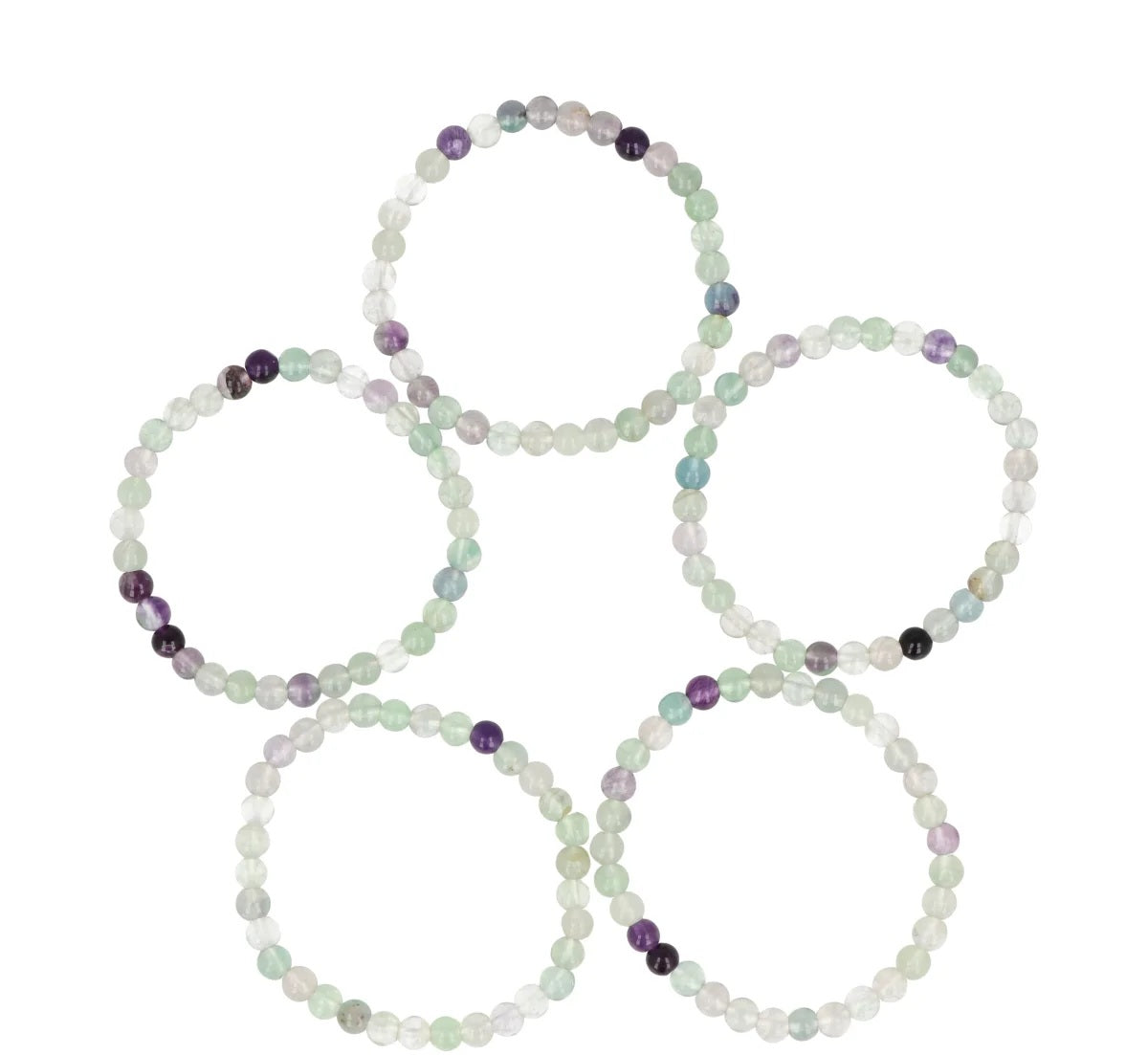 Fluoriet kinder armband 4 mm