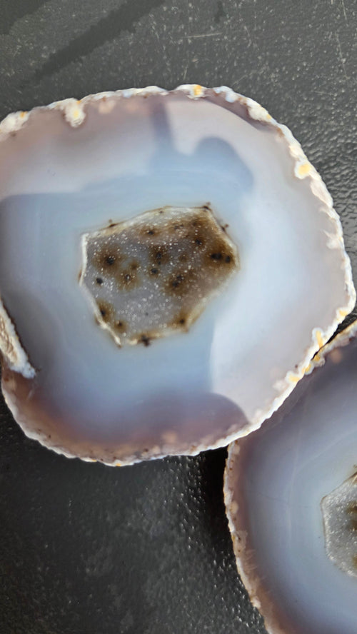 Agaat geode paar