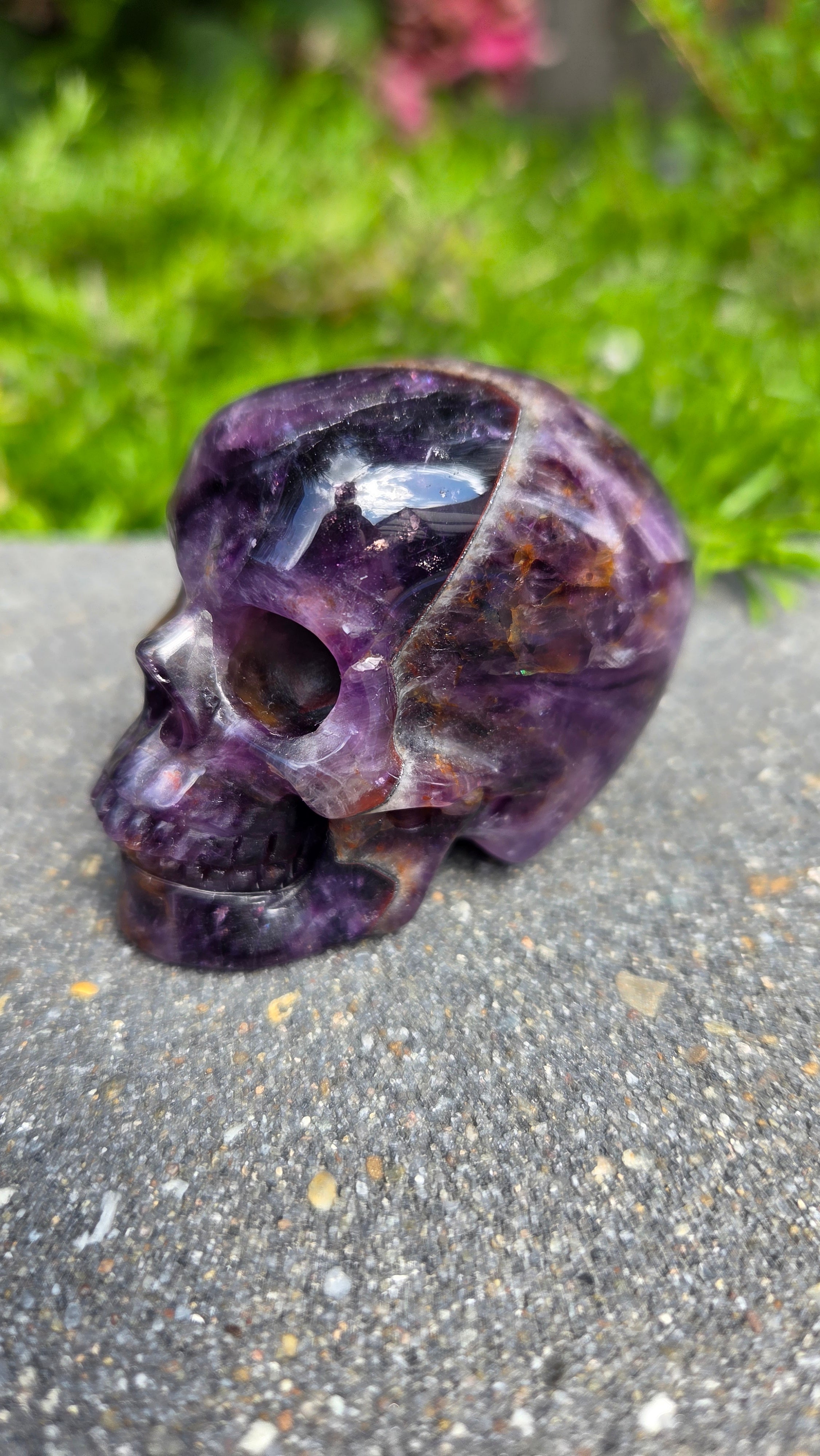 A+ kwaliteit amethist skull