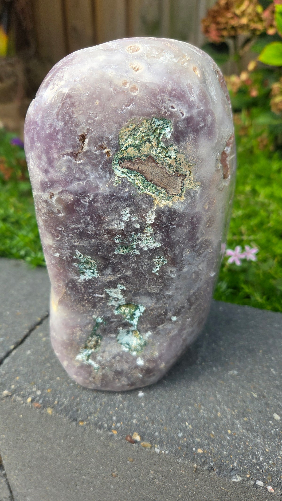 Unieke roze amethist