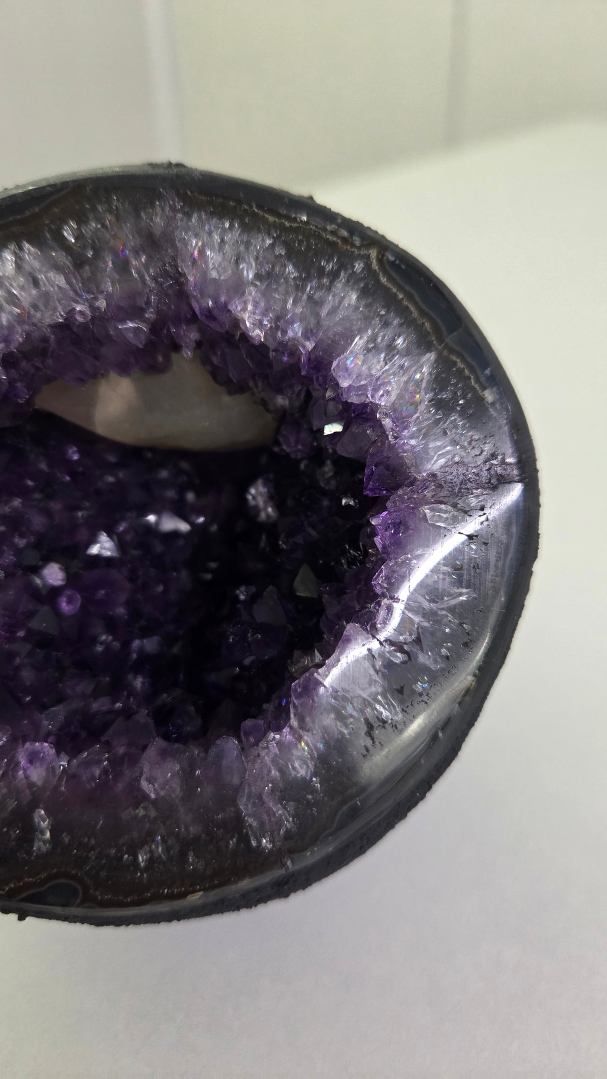 Uruguay Amethist met calciet uniek