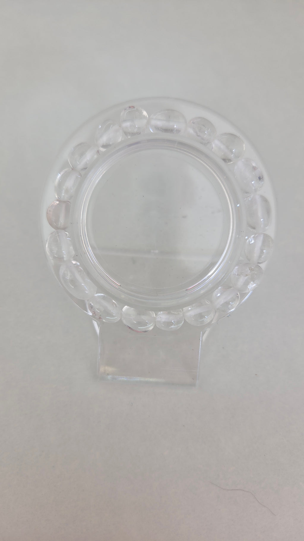 Bergkristal trommelsteen armband