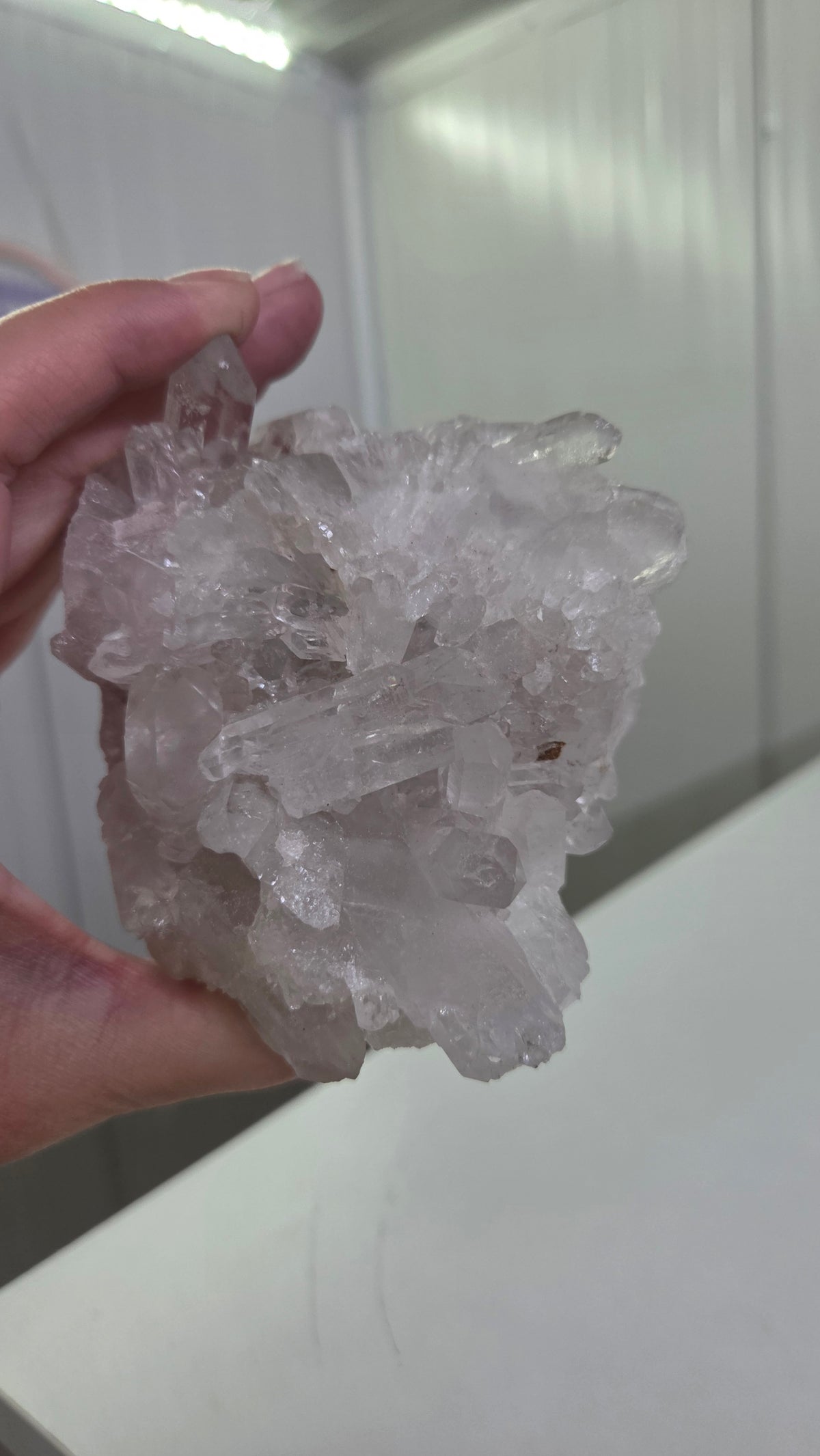 Prachtige bergkristal cluster