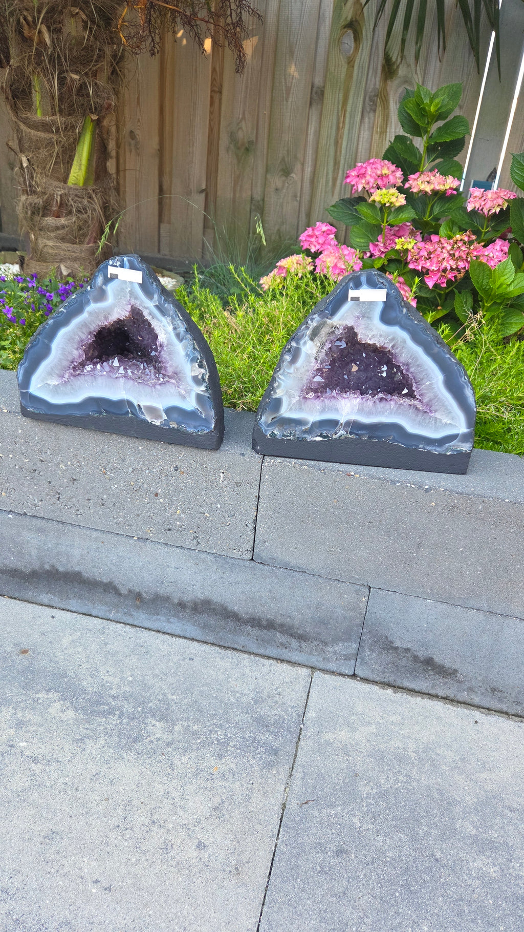 Amethist geode set