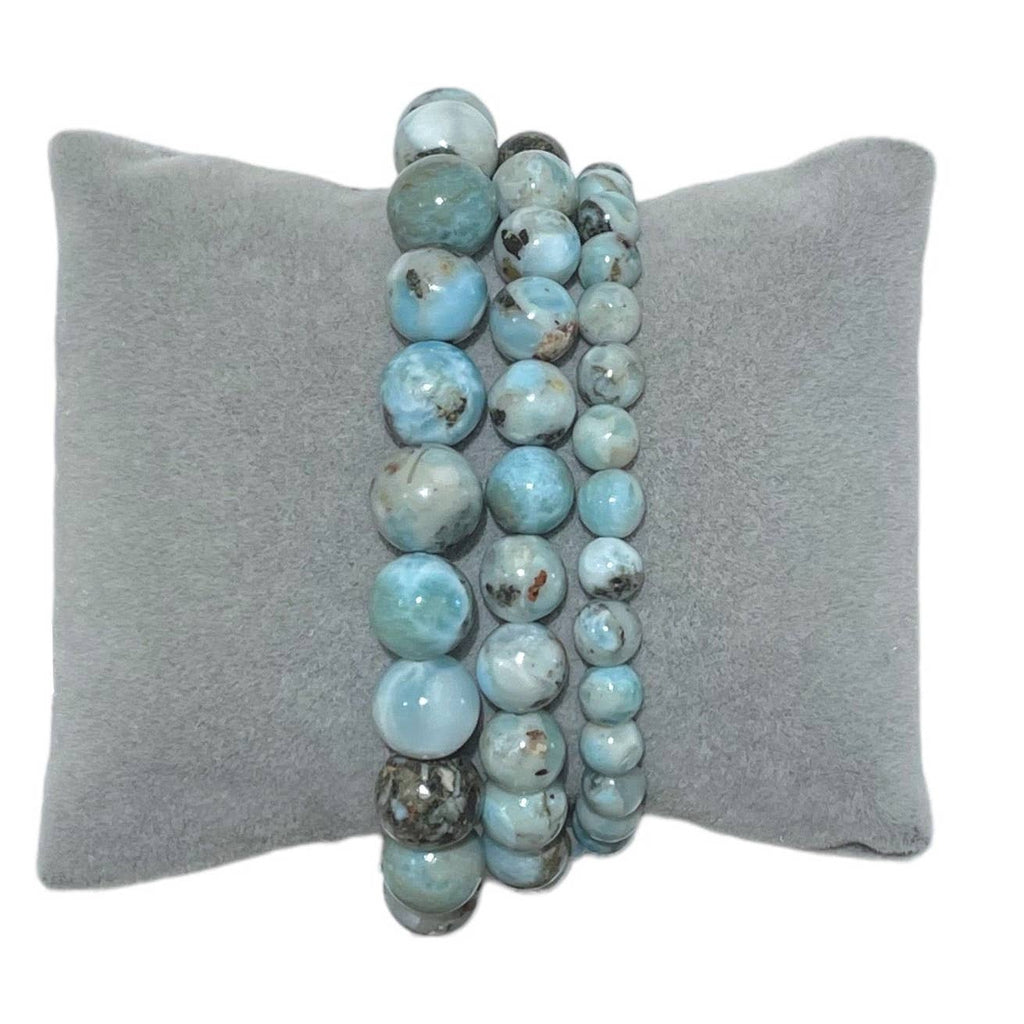 A+ Larimar-armband uit de Dominicaanse Republiek 6 mm