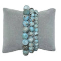 A+ Larimar-armband uit de Dominicaanse Republiek 6 mm