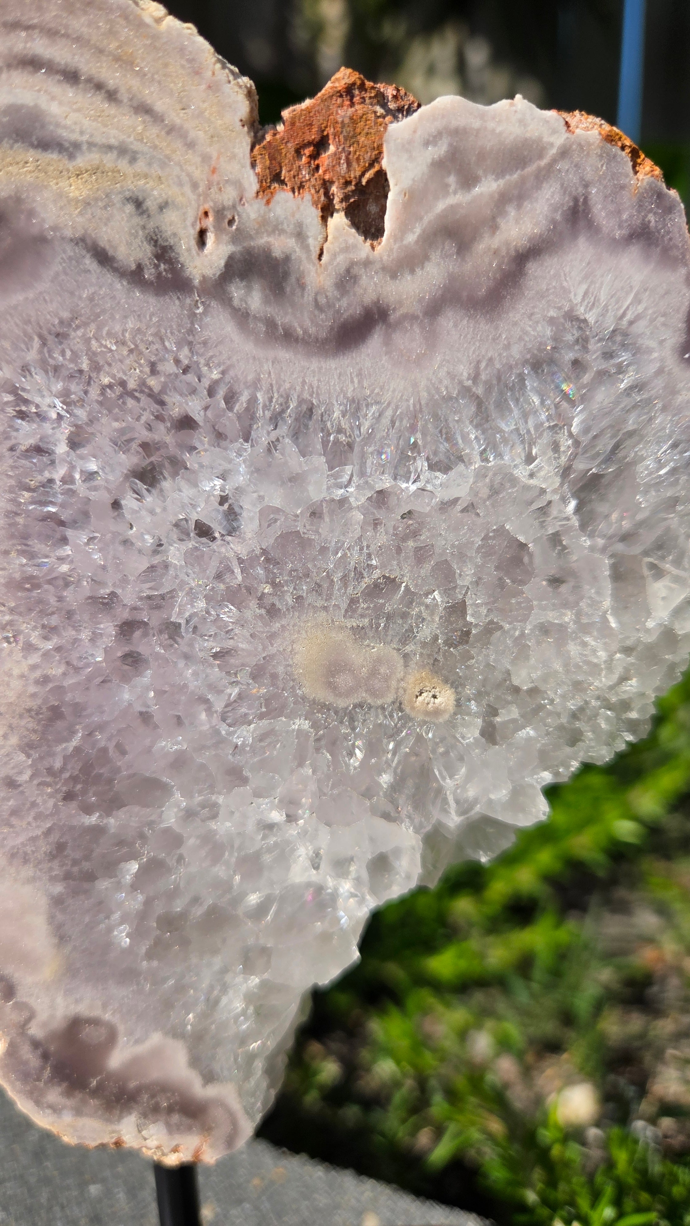 Roze amethist slab