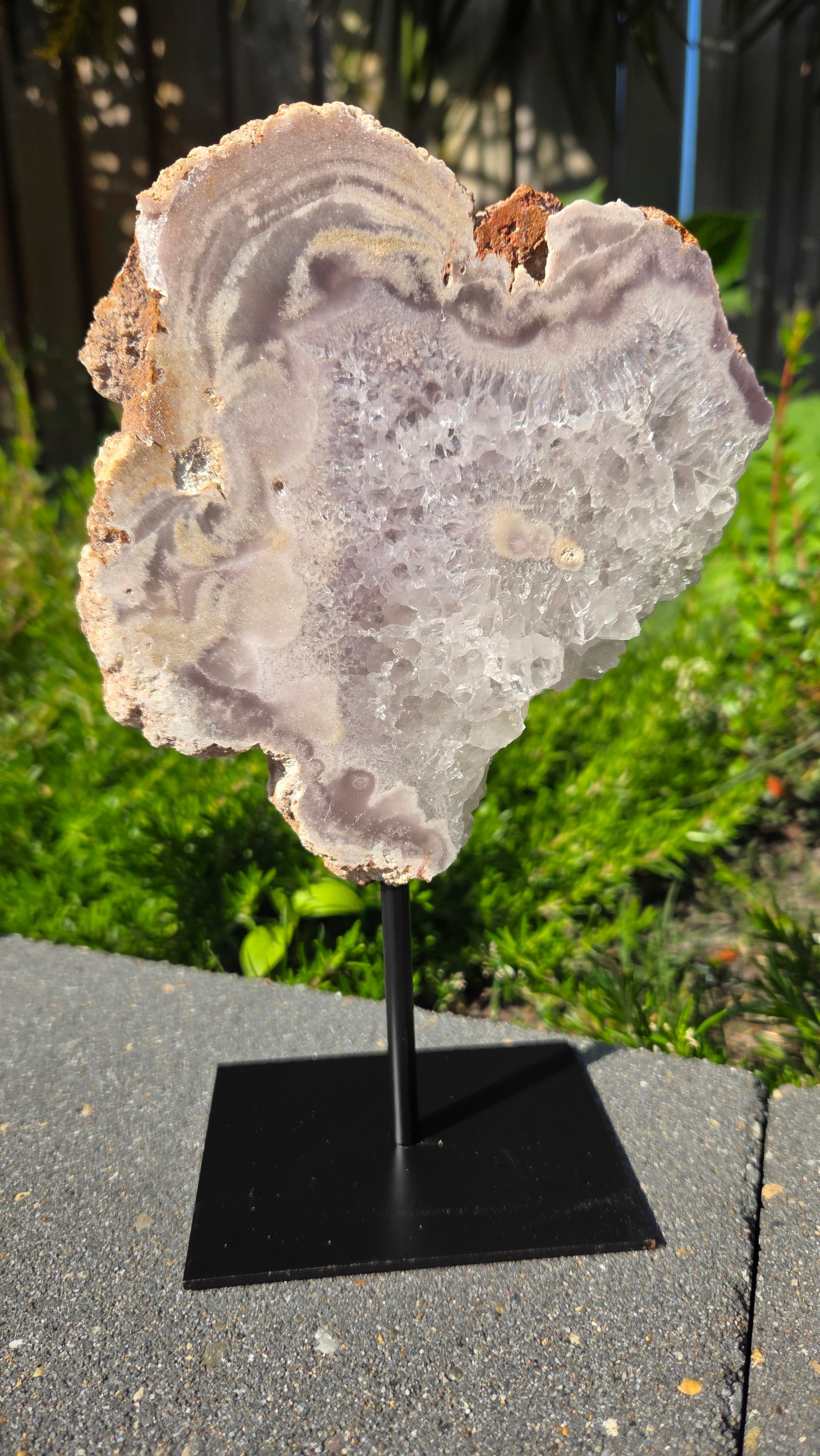 Roze amethist slab