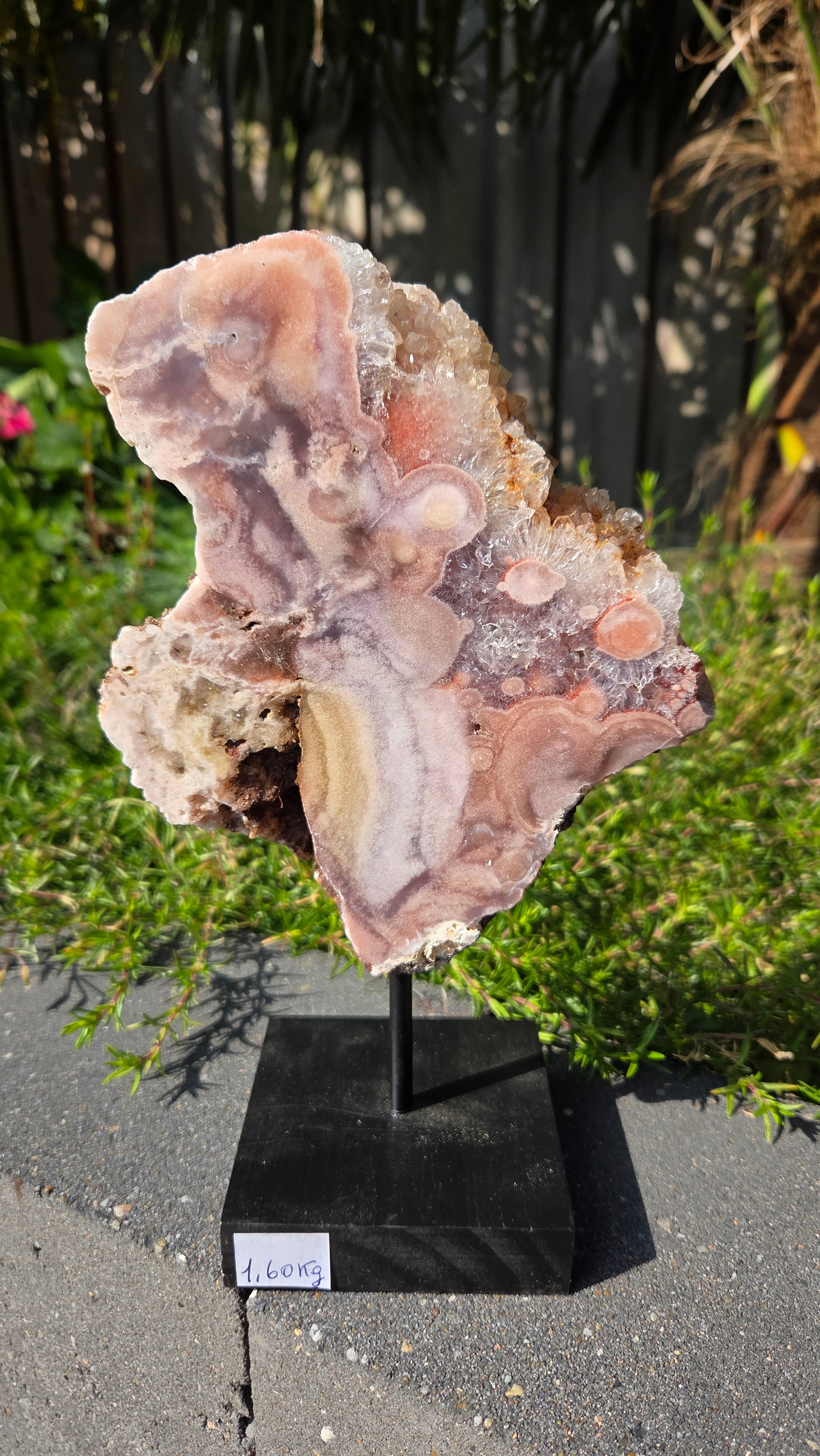 Roze amethist slab
