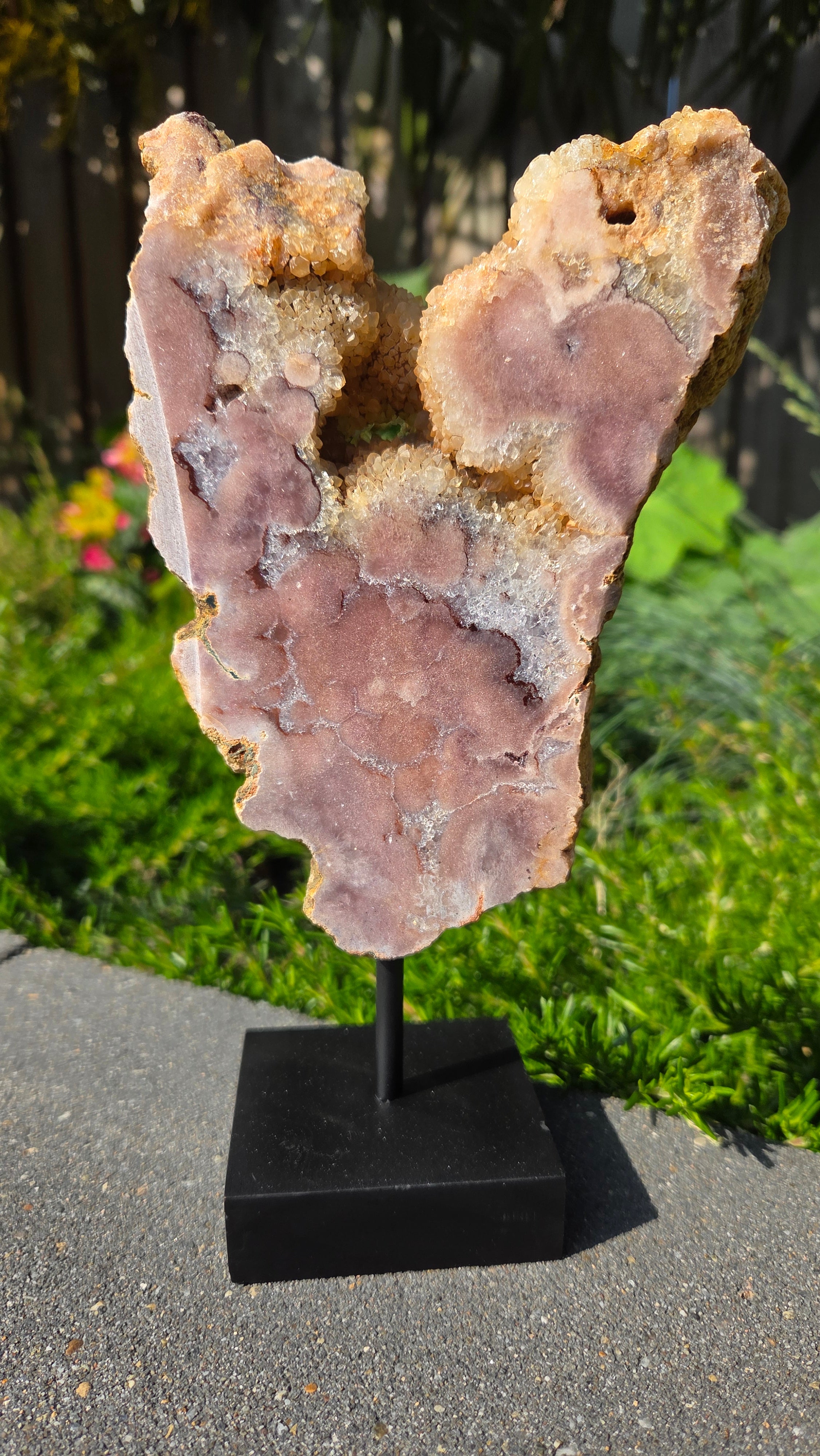 Roze amethist slab