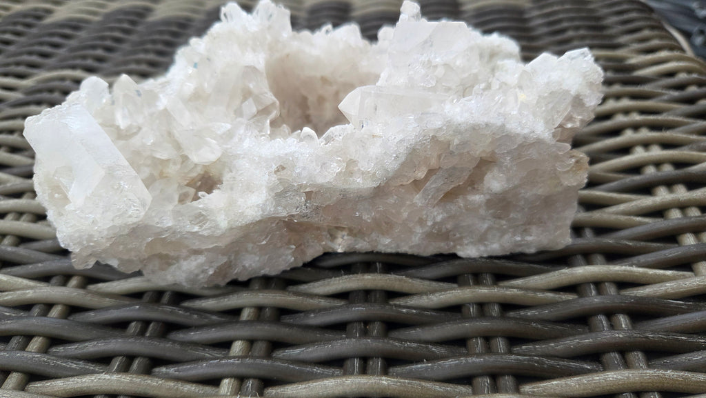 Bergkristal theelicht houder
