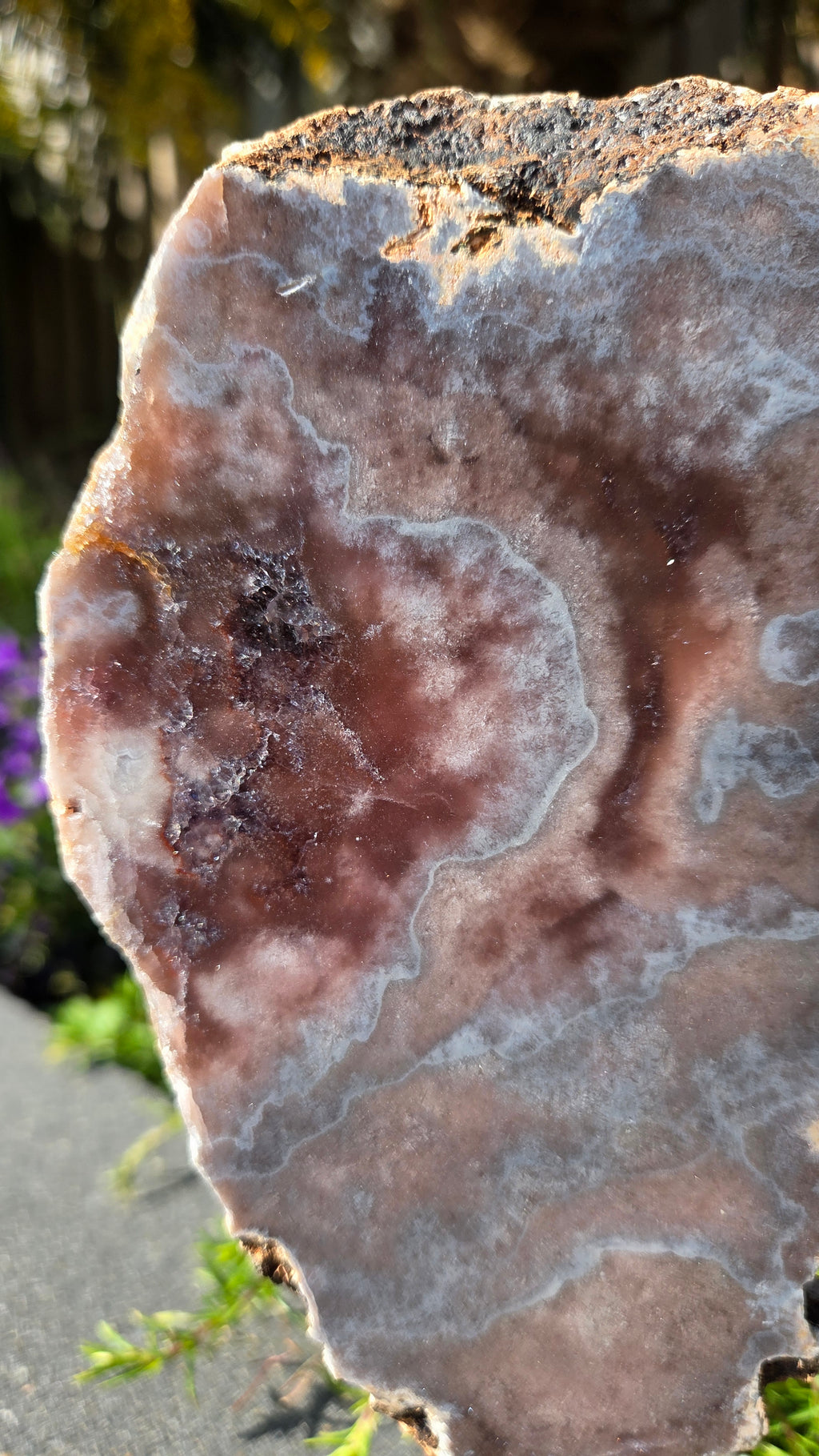 Roze amethist slab