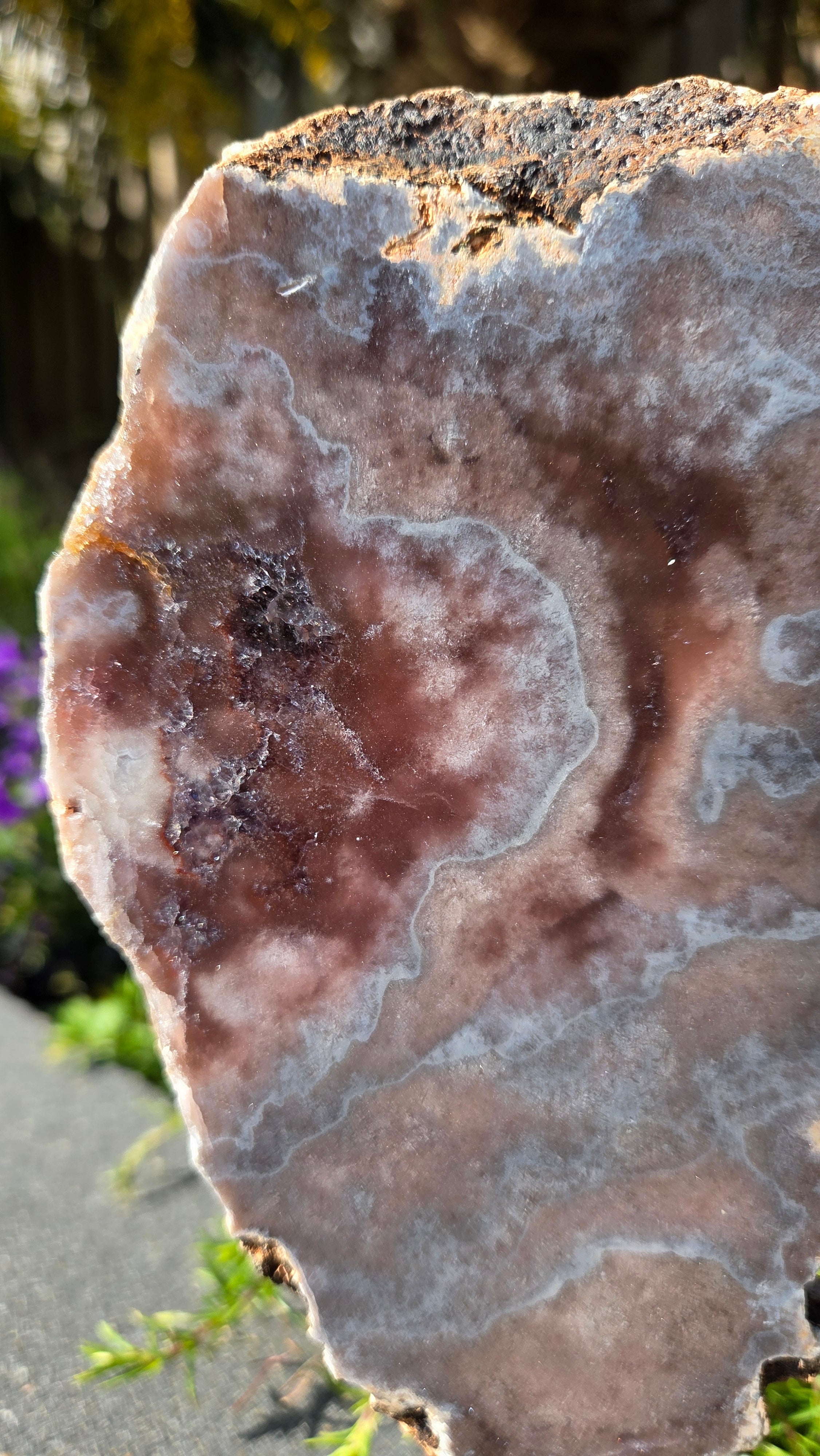 Roze amethist slab
