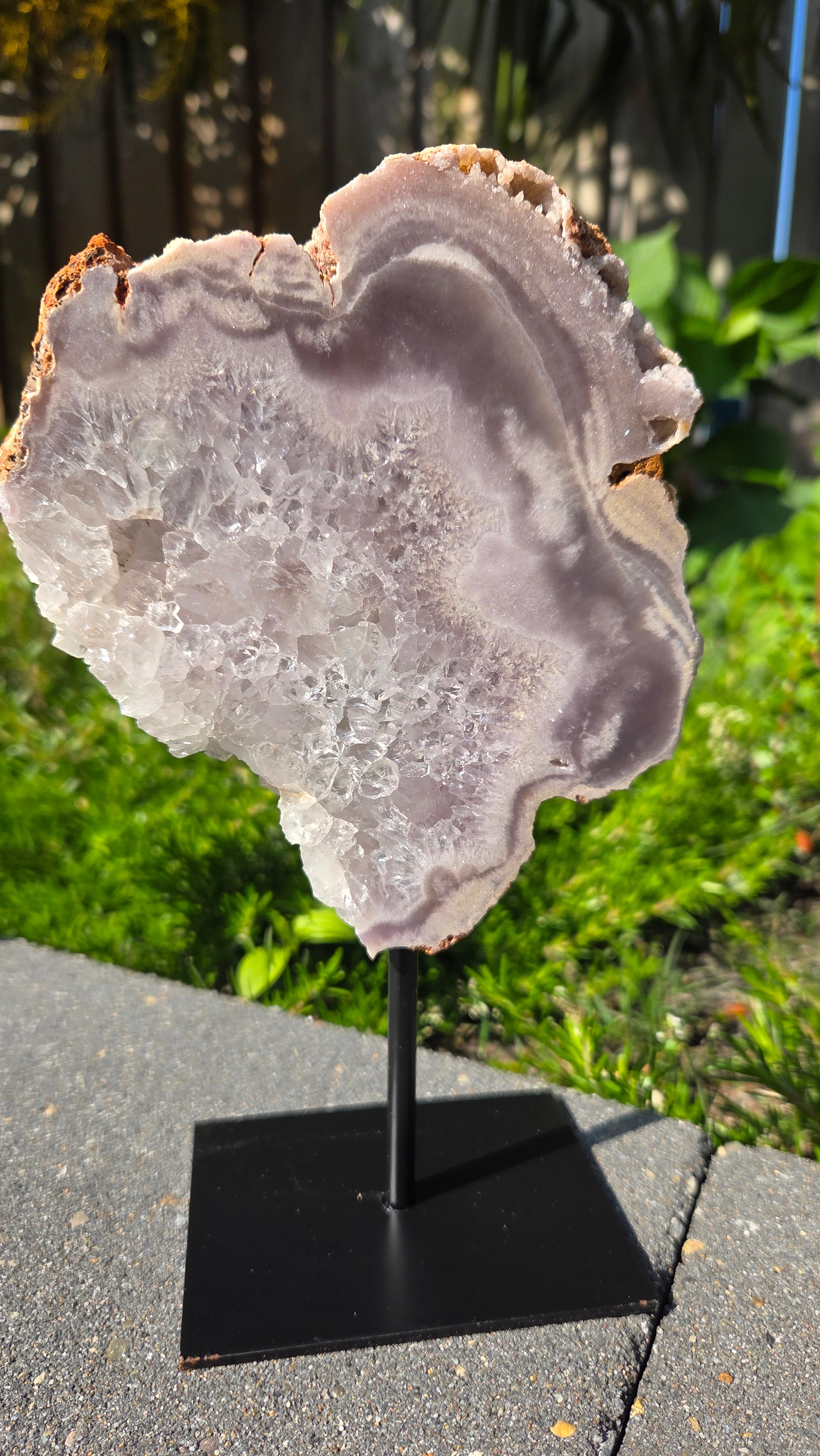 Roze amethist slab