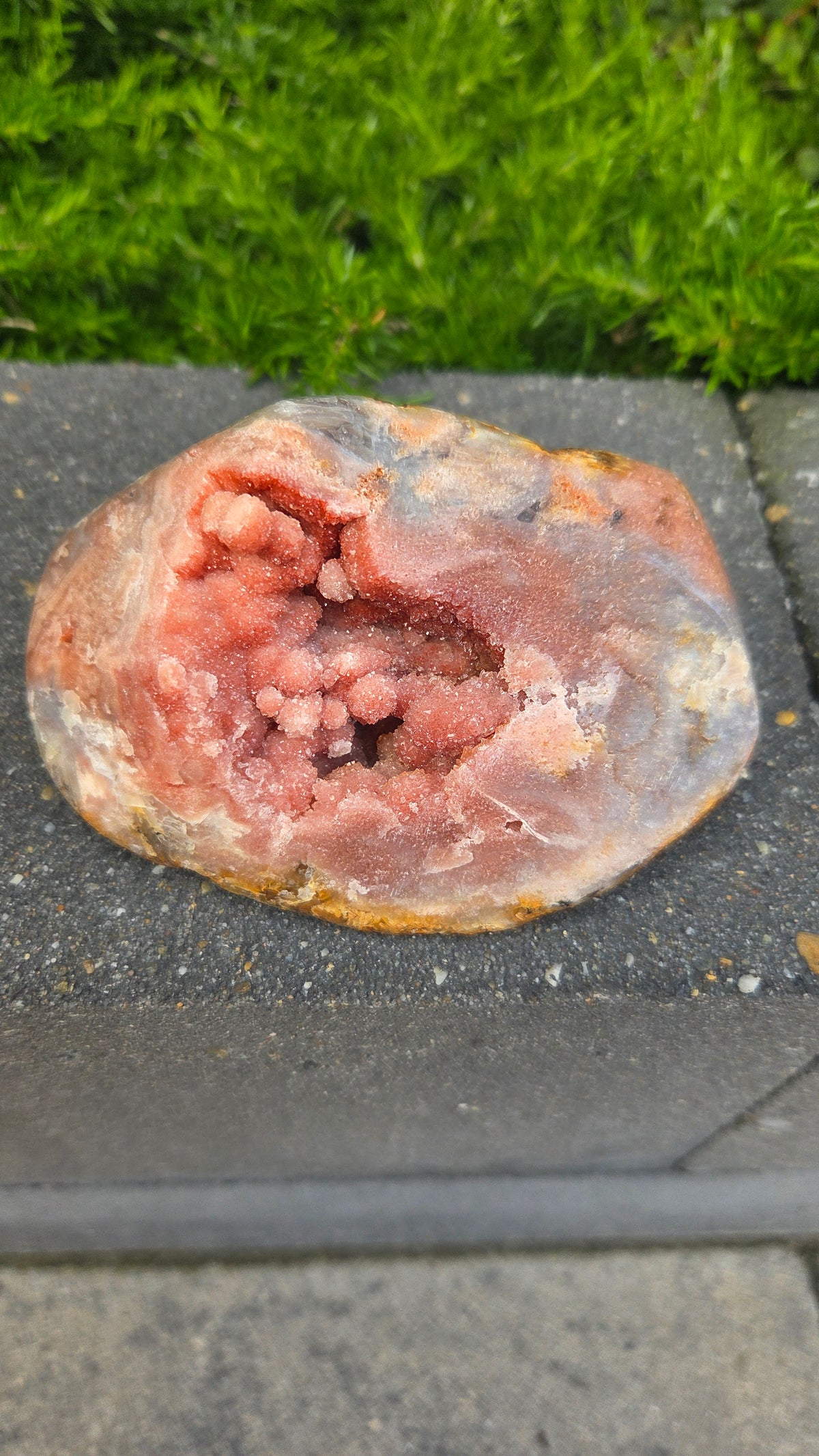Unieke roze amethist