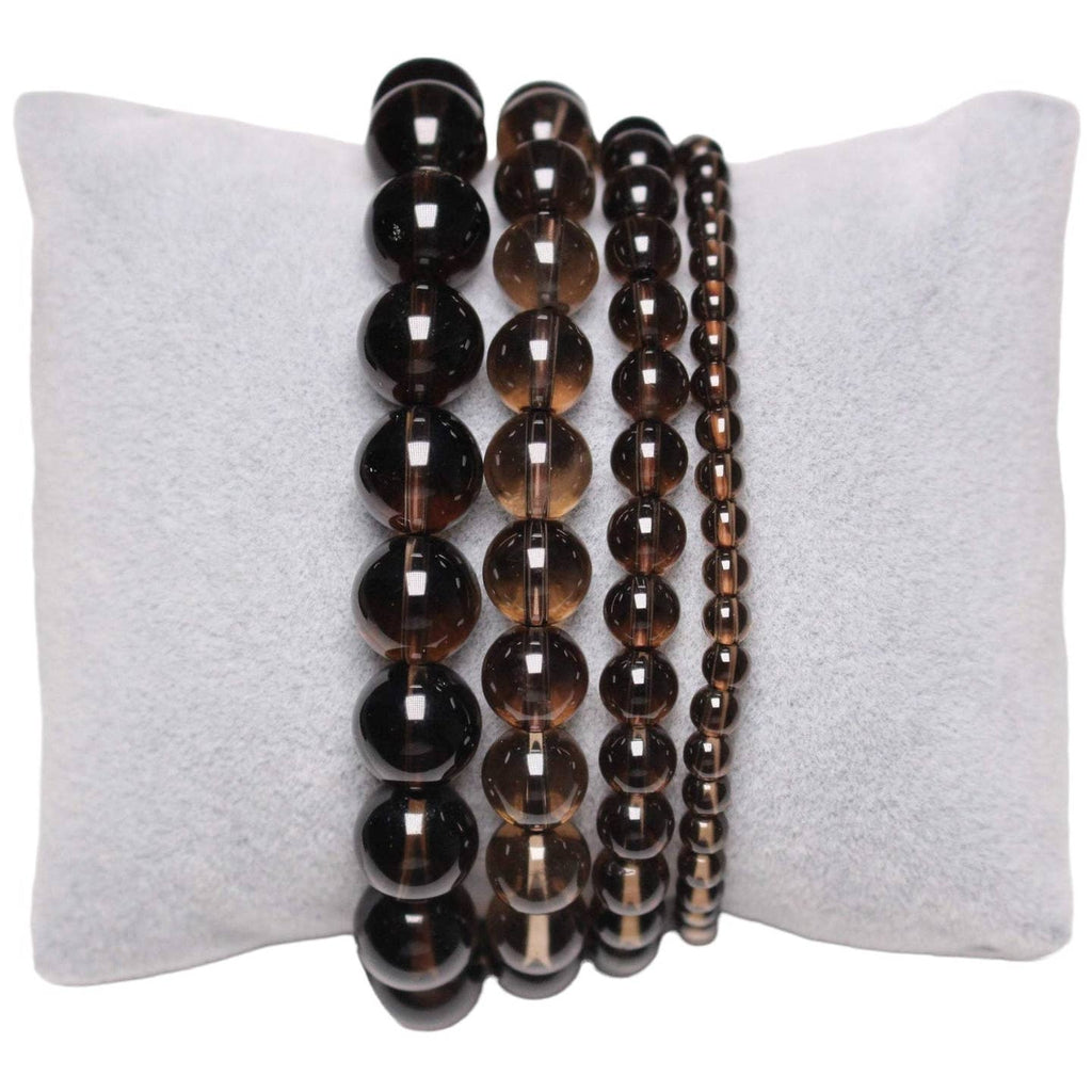 Armband van natuurlijke rookkwarts 'A' 8 mm