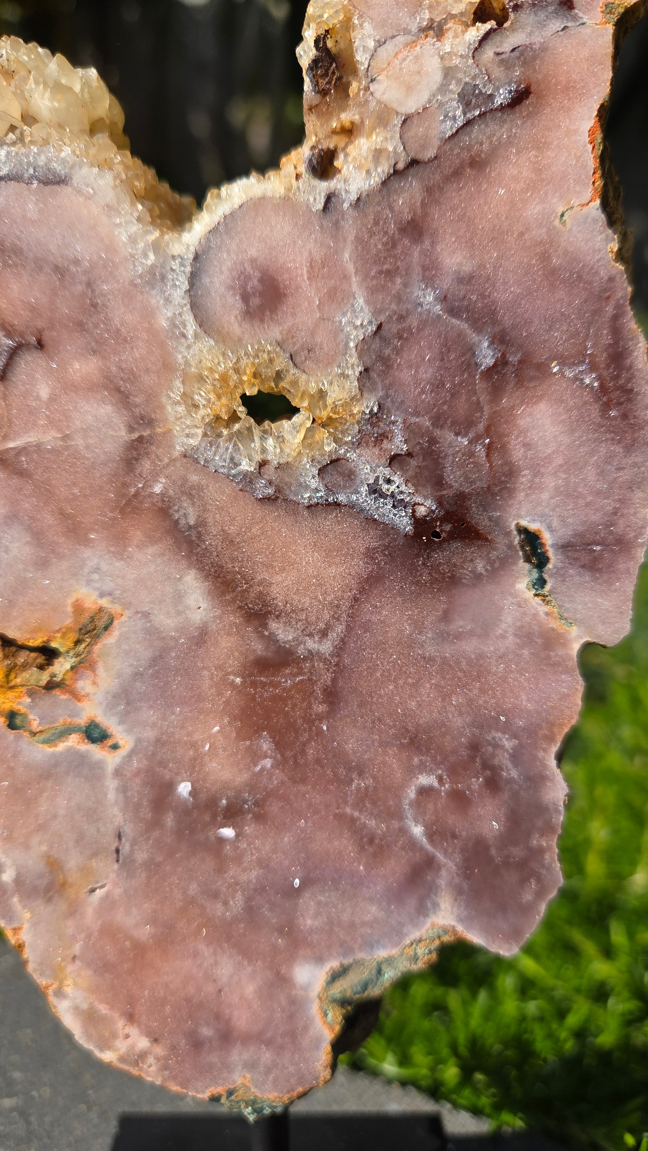 Roze amethist slab