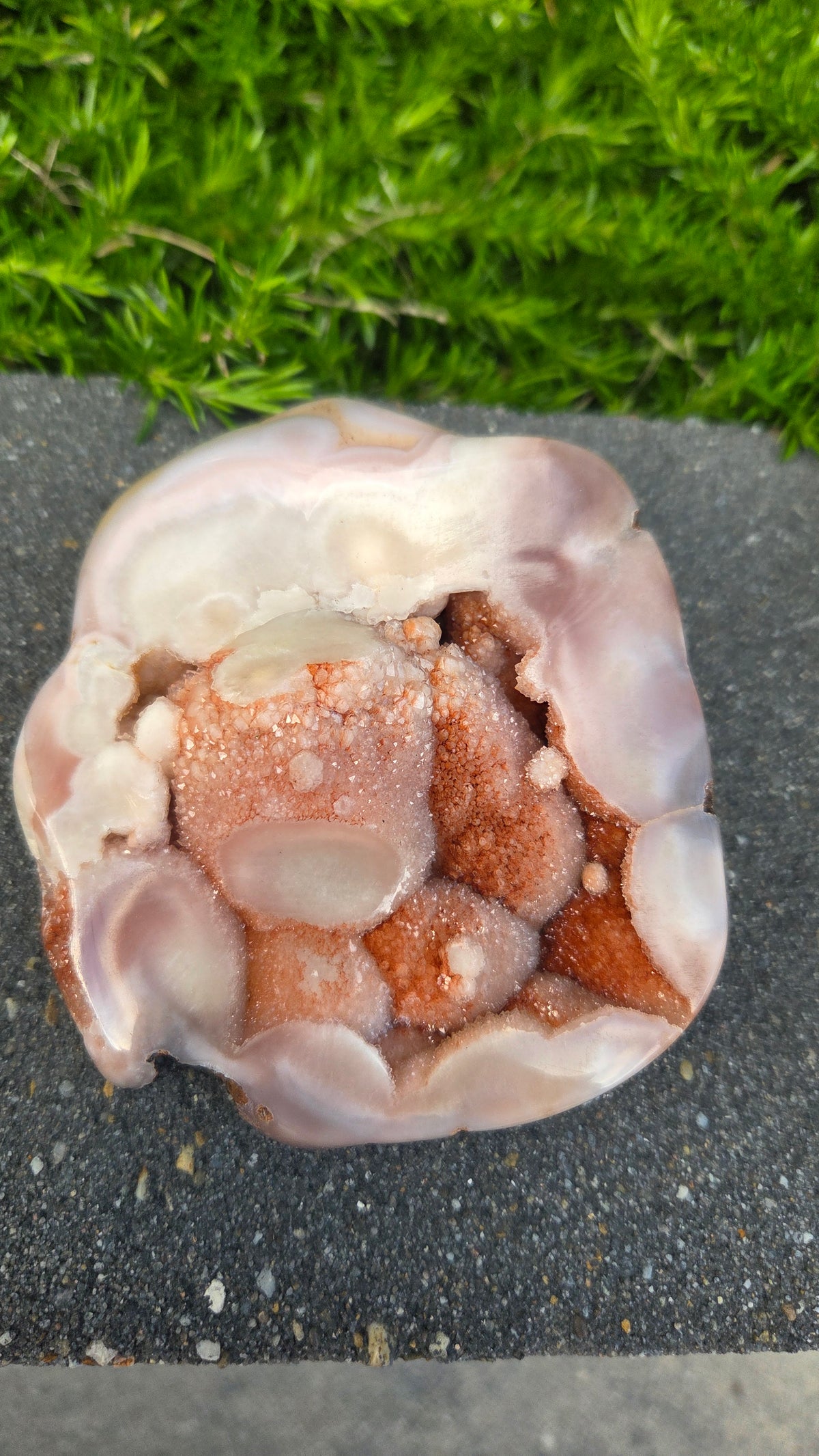 Unieke roze amethist