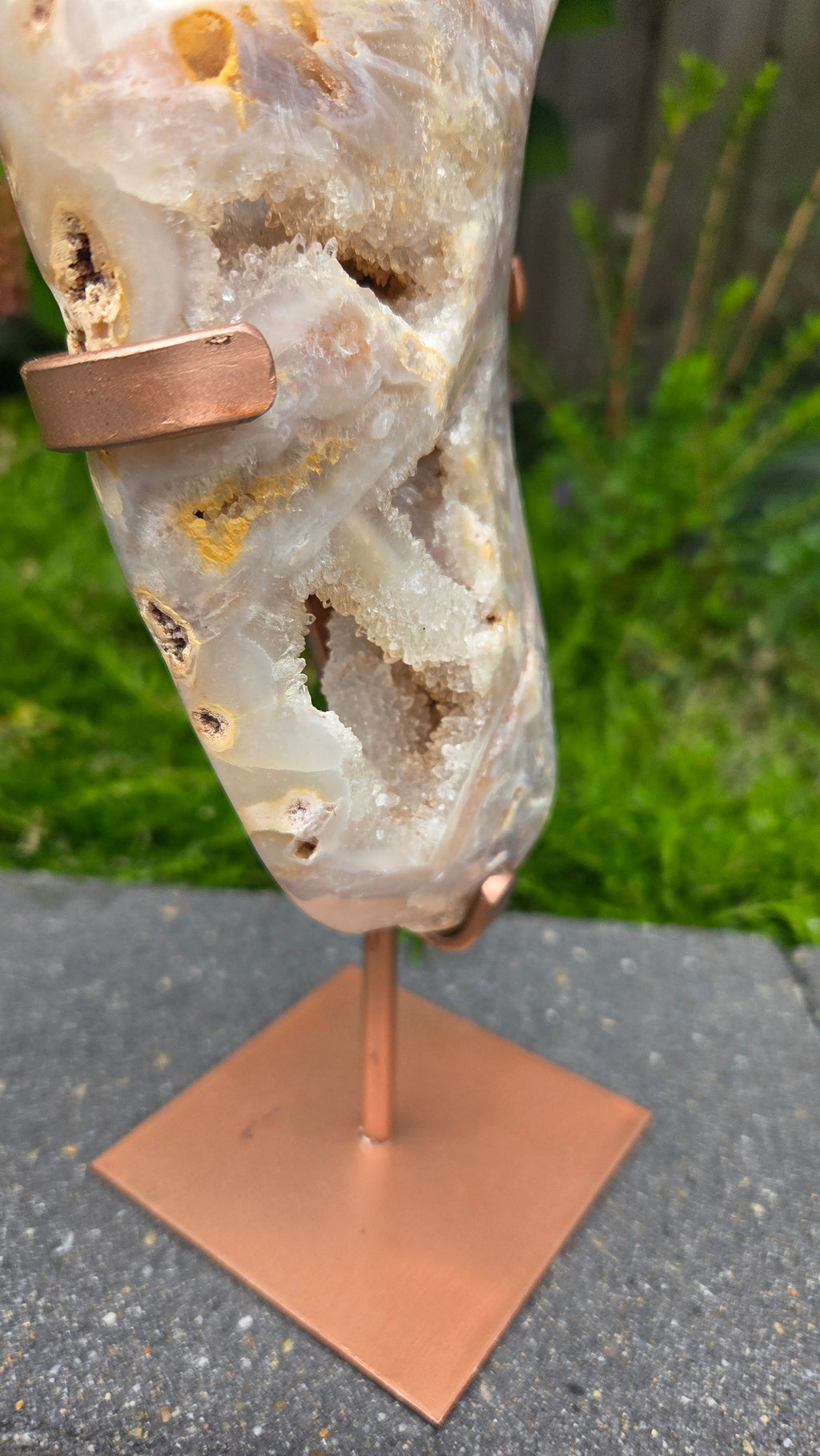 Unieke roze amethist slab