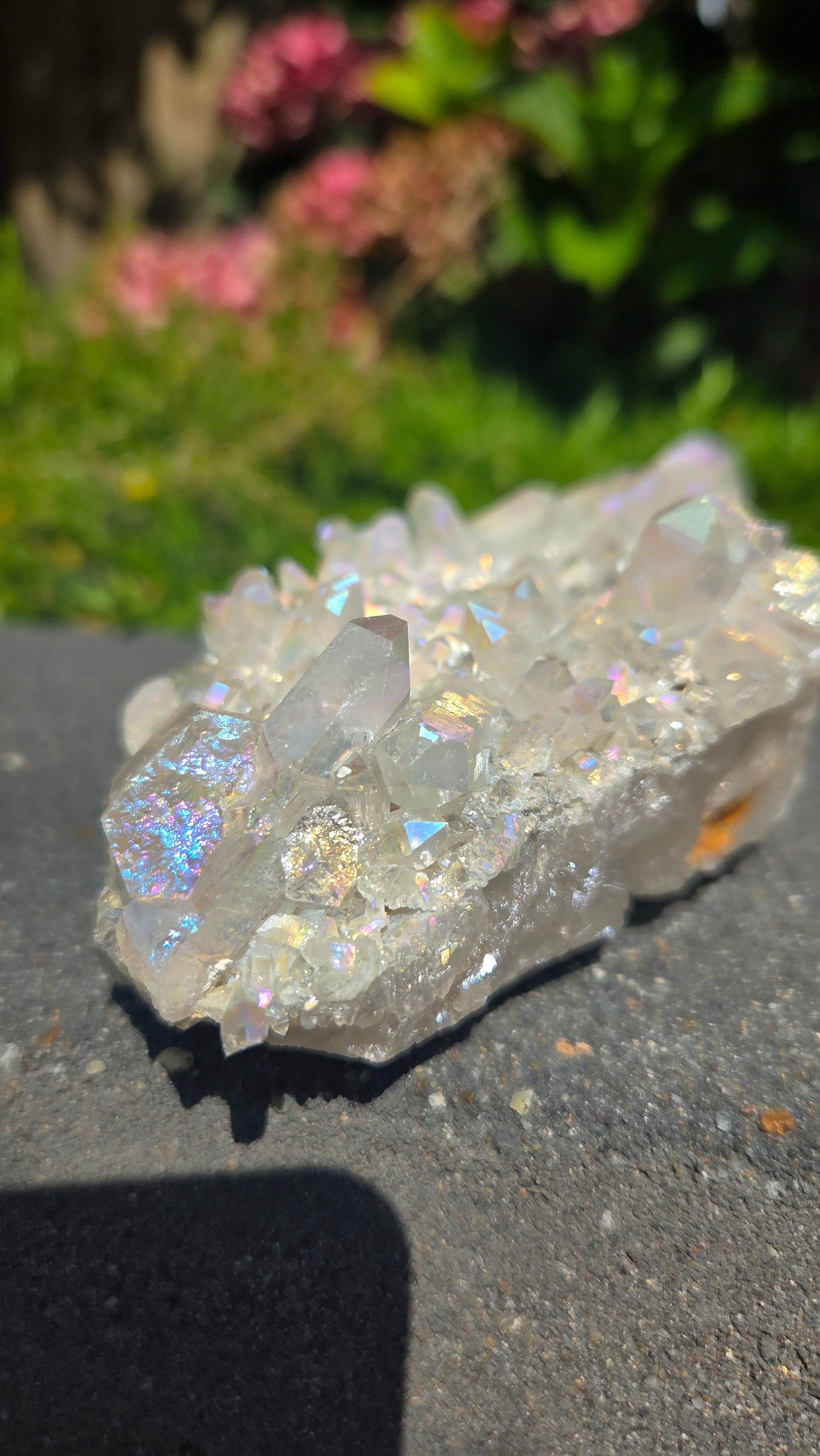 Bergkristal met aura