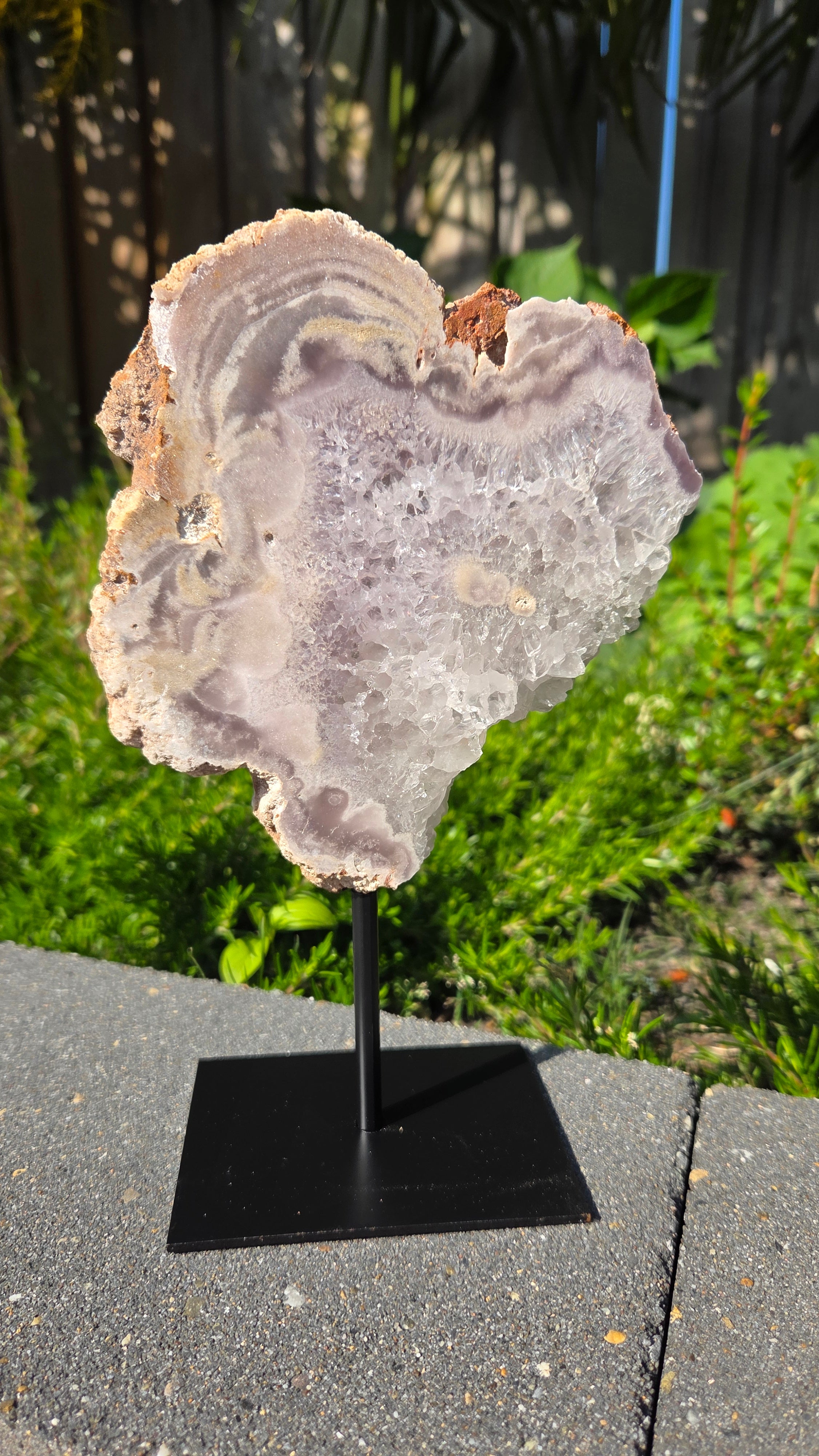 Roze amethist slab