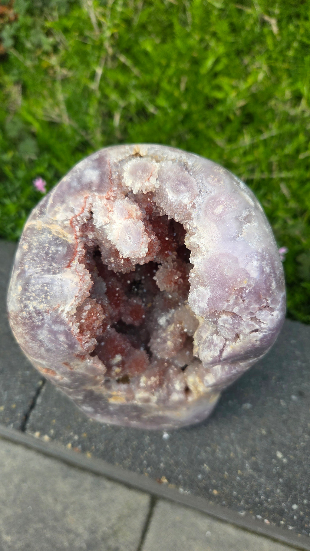 Unieke roze amethist