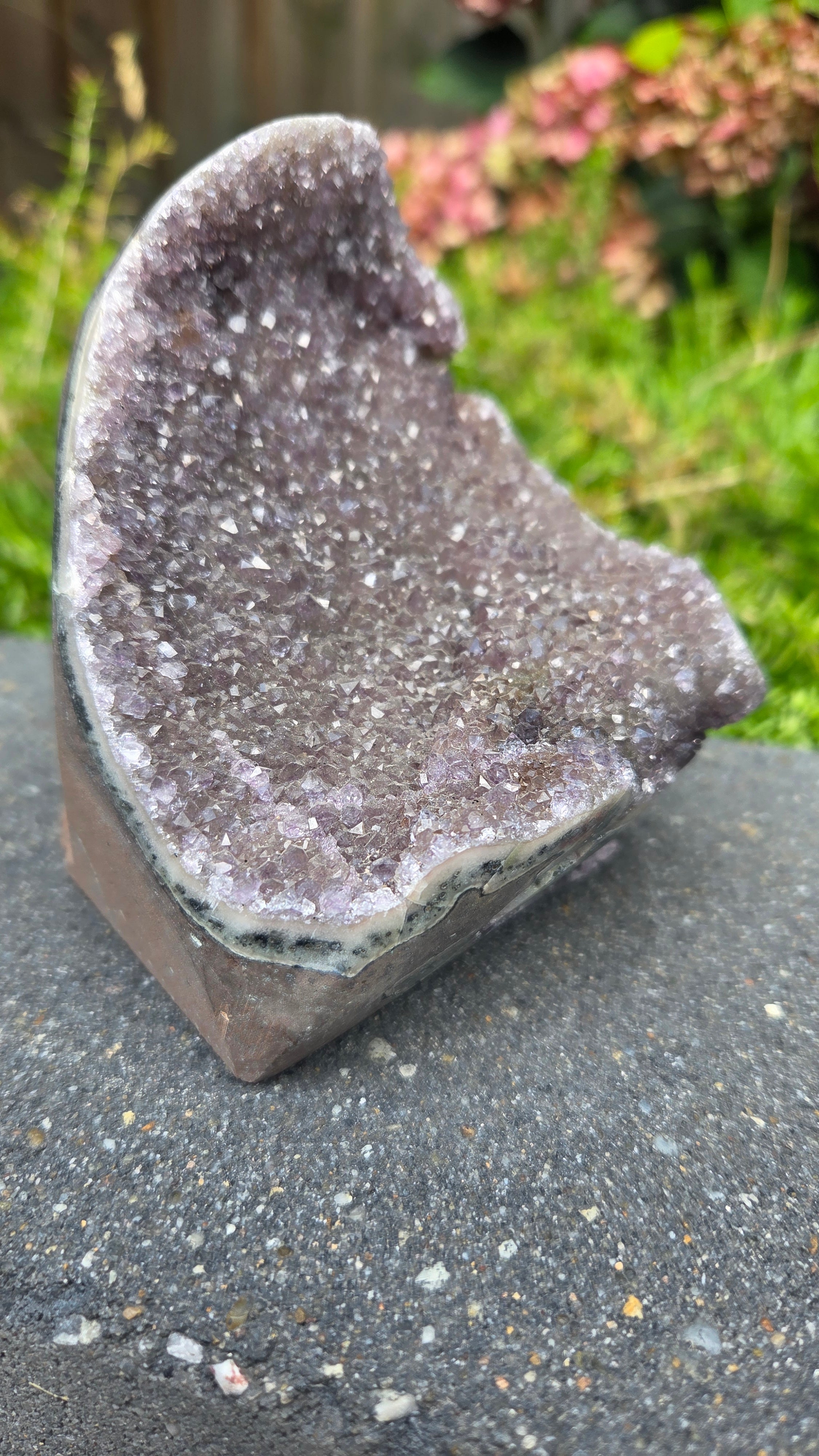 Amethist op standvlak