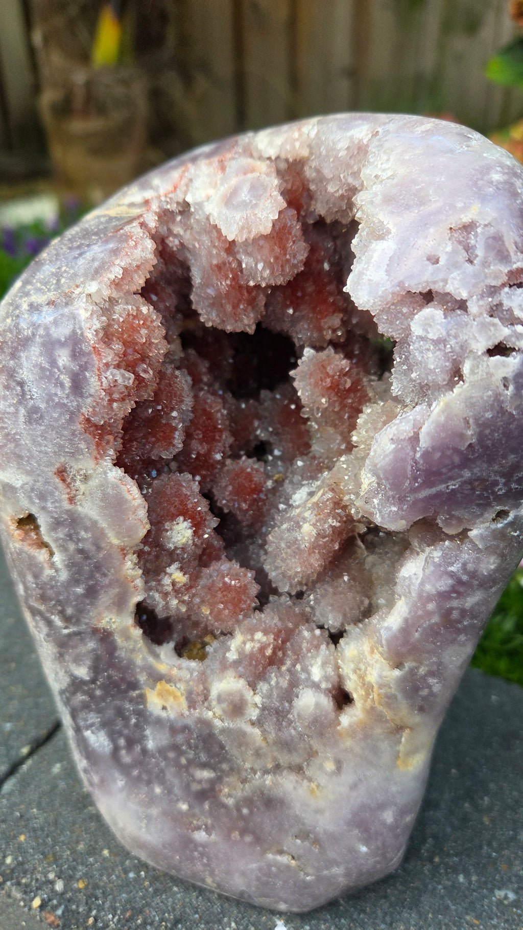 Unieke roze amethist