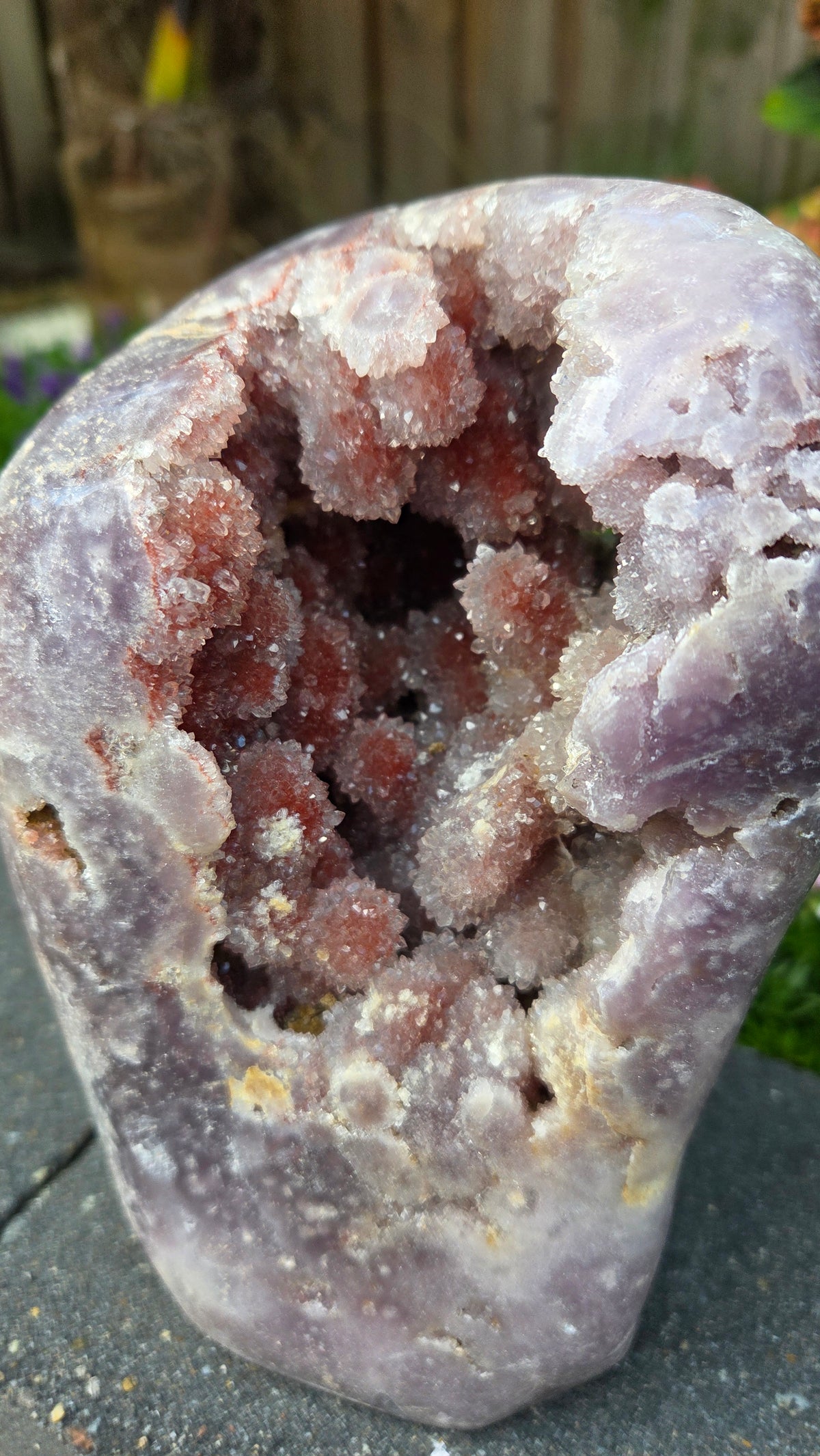 Unieke roze amethist