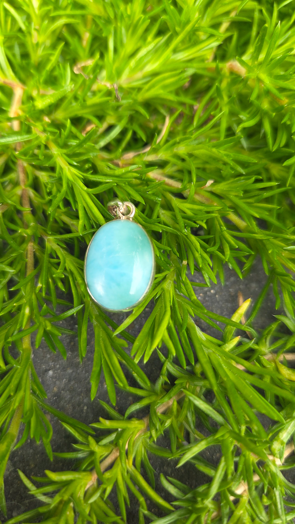 925 zilveren hanger Larimar