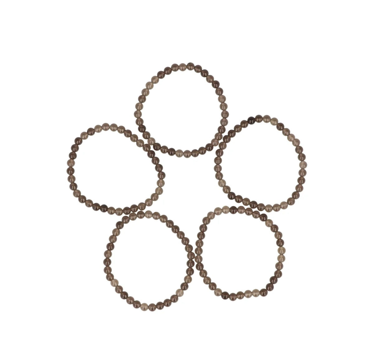 Rookkwarts kinder armband 4 mm