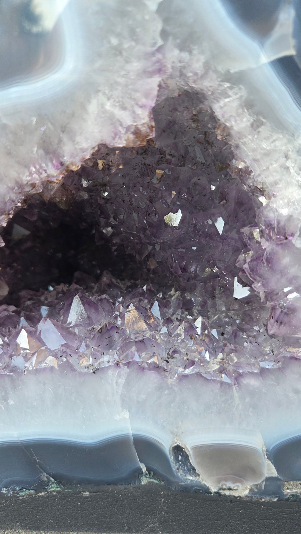 Amethist geode set