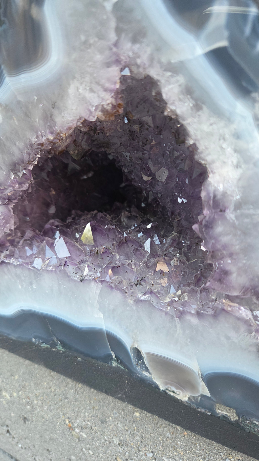 Amethist geode set