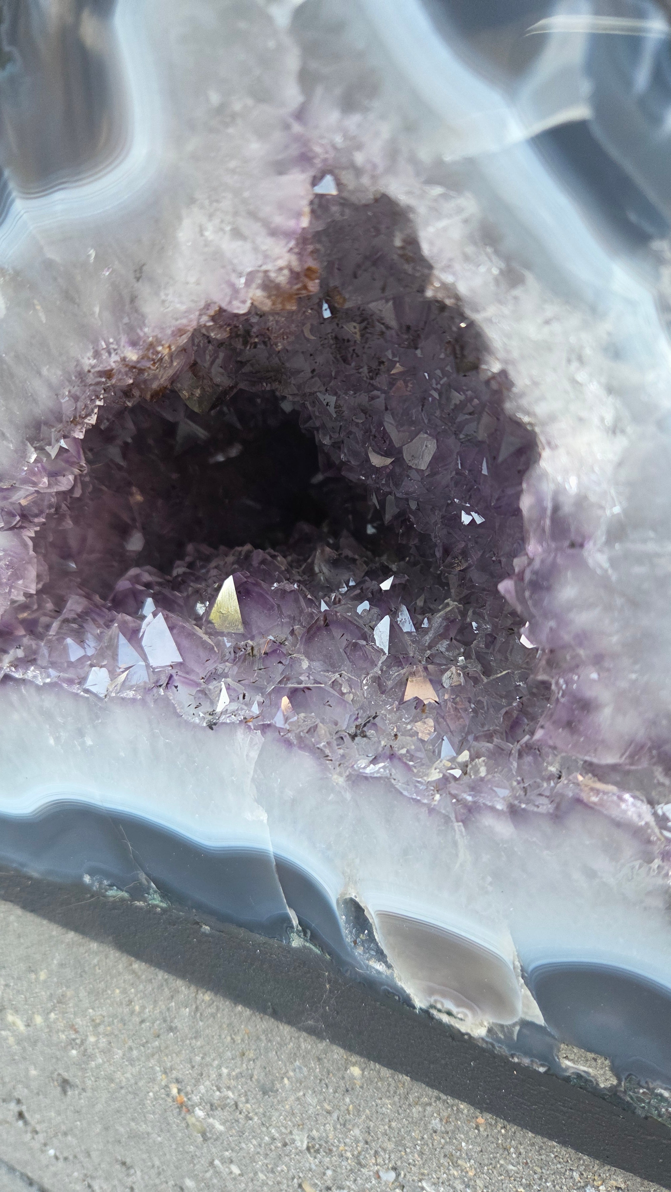 Amethist geode set