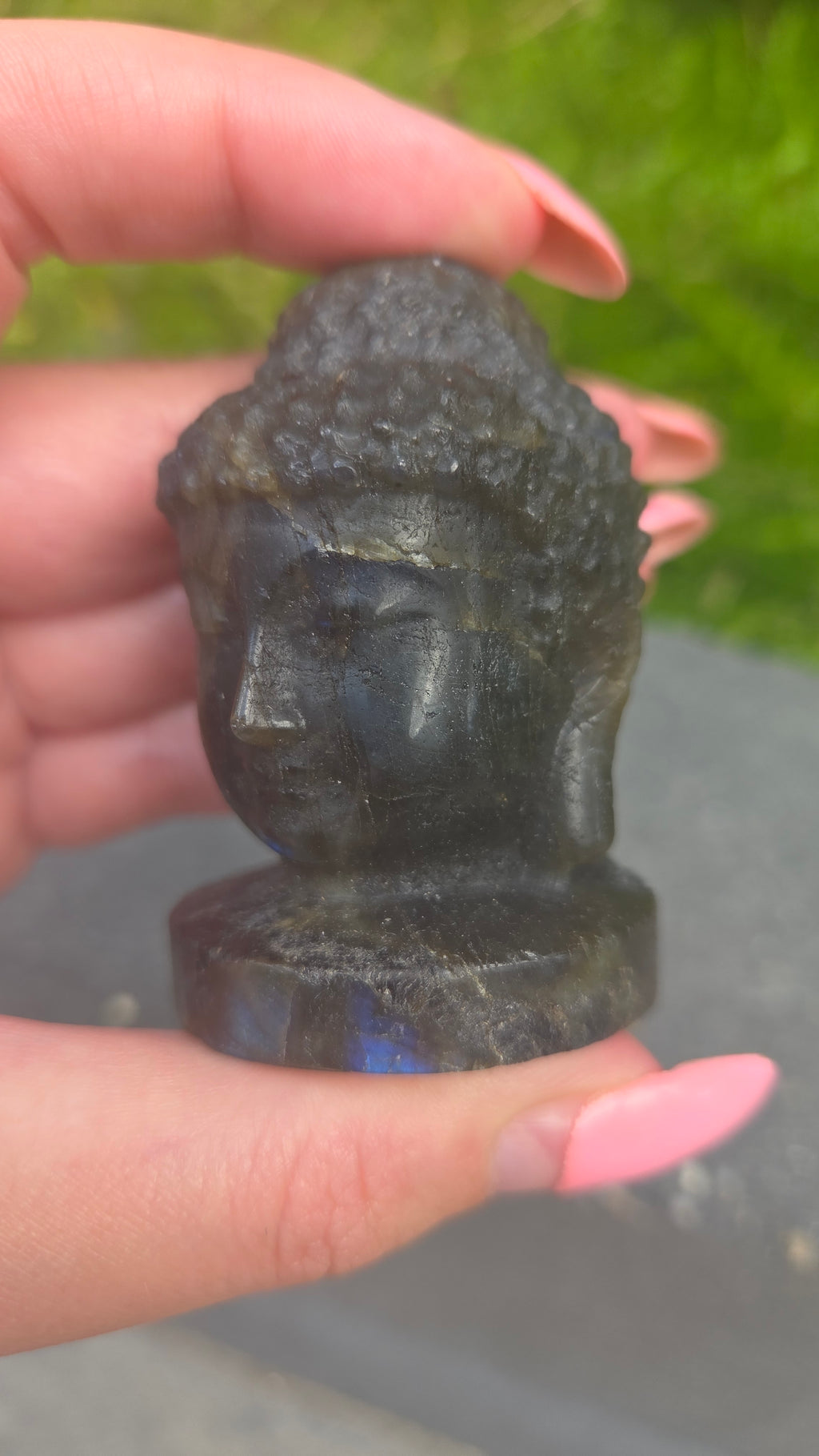 Labradoriet buddha